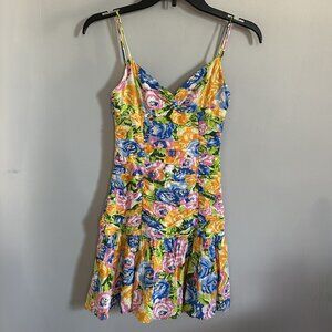 Zara Floral Mini Dress Size XS